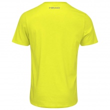 Head Tennis T-Shirt Club Ivan (Mixed Fabric) Yellow/White Men's