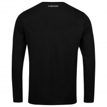 Head Tennis Long Sleeve Shirt Club Cliff (Cotton Blend) Black Men's