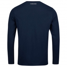 Head Tennis Long Sleeve Shirt Club Cliff (Cotton Blend) Dark Blue Men