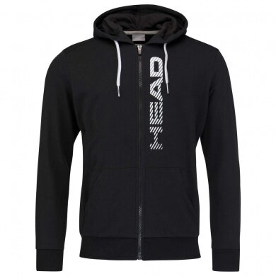 Head Hoodie with Hood Club Fynn Fullzip black/white Men's