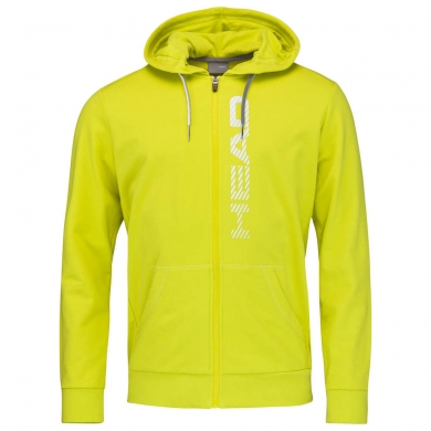 Head Hoodie with Hood Club Fynn Fullzip Yellow Men's