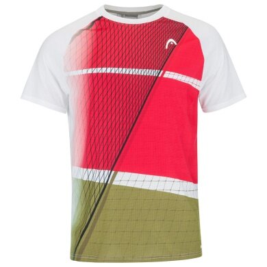 Head Tennis T-shirt Performance MC Melbourne 2023 red/olive green Men