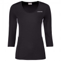 Head Tennis-3/4 Long Sleeve Shirt Club Tech black Women