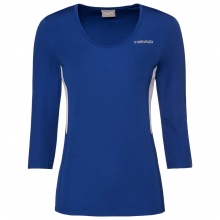 Head Tennis-3/4 Sleeve Shirt Club Tech Royal Blue Women