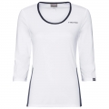 Head Tennis-3/4 Long Sleeve Shirt Club Tech white/dark blue Women