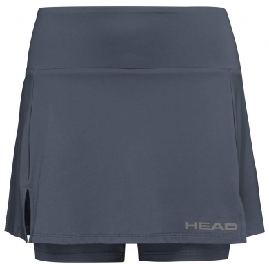 Head Tennis Skort with Inner Shorts Club Basic Anthracite Grey Ladies