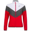 Head Training Jacket Tennis Club (modern, sporty) red/white ladies