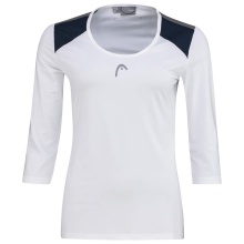 Head Tennis Long Sleeve Shirt Club 22 Tech 3/4 Shirt White Ladies