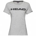 Head Tennis Shirt Club Lucy (Mixed Fabric) Grey Melange/Black Women