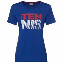 Head Tennis Shirt Club Lisa (Polyester/Cotton) Royal Blue Women