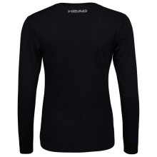 Head Tennis Long Sleeve Shirt Club Linda (Cotton Blend) Black Ladies