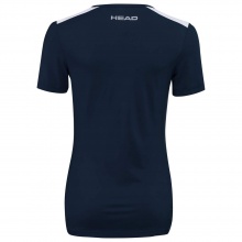 Head Tennis Shirt Club Technical (modern, Moisture Transfer Microfiber Technology) dark blue girls