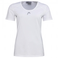 Head Tennis Shirt Club Technical (modern, Moisture Transfer Microfiber Technology) white girls