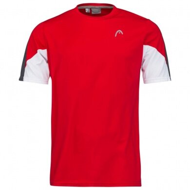 Head Tennis T-shirt Club Technical (Moisture Transfer Microfiber Technology) red Boys