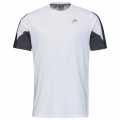 Head Tennis T-shirt Club Technical (Moisture Transfer Microfiber Technology) white/dark blue Boys