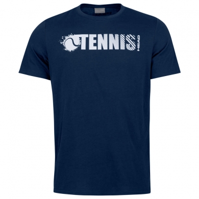 Head Tennis T-shirt Font (Mixed Fabric) Dark Blue/White Boys