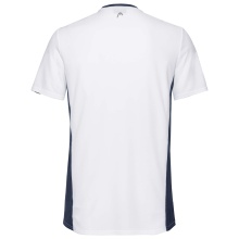 Head Tennis T-shirt Club Technical white/dark blue Boys