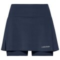 Head Tennis Skirt with Inner Shorts Club Basic Dark Blue Girls