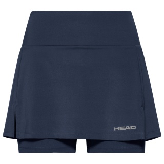 Head Tennis Skirt with Inner Shorts Club Basic Dark Blue Girls