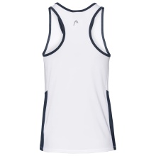 Head Tennis Tank Club white/dark blue Girls