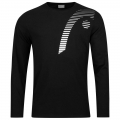 Head Tennis Long Sleeve Shirt Club Cliff (Cotton Blend) Black Boys