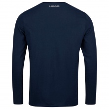 Head Tennis Long Sleeve Shirt Club Cliff (Cotton Blend) Dark Blue Boys