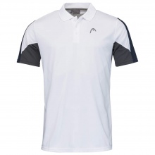 Head Tennis Polo Club Technical (Moisture Transfer Microfiber Technology) white/navy men's