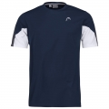 Head Tennis T-Shirt Club Technical (Moisture Transfer Microfiber Technology) dark blue Men's