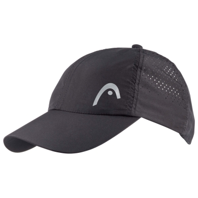 Head Cap Tennis Pro Player Kids (UV protection, Velcro closure) black