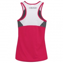 Head Tennis Tank Top Club (Racer Back, modern) magenta/white Girls