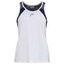 Head Tennis Tank Top Club (Racer Back, modern) white/navy blue girls