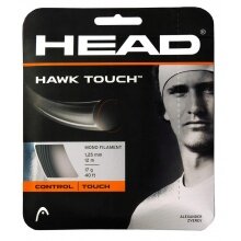 Head Tennis String Hawk Touch (Durability+Control) anthracite grey 12m Set