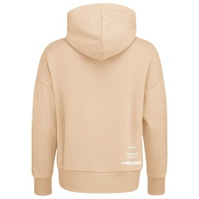 Head Hoodie Motion Sweatshirt (Organic Cotton) Beige Women