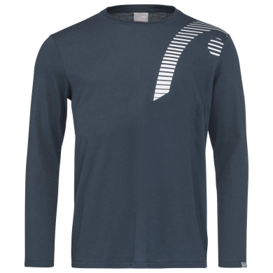 Head Tennis Long Sleeve Shirt Club Cliff (Cotton Blend) navy blue Boys