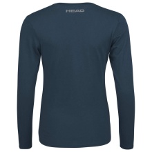 Head Tennis Long Sleeve Shirt Club Linda (Cotton Blend) Navy Blue Women