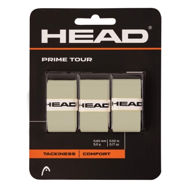 Head Overgrip Prime Tour 0.6 mm (Comfort, Grip) grey 3-pack