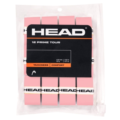 Head Overgrip Prime Tour 0.6 mm (Comfort, Grip) pink 12-pack clip bag