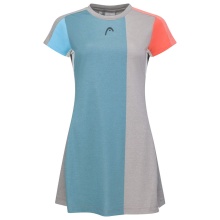 Head Padel Tennis Dress Tech Dress (separate inner shorts) grey/electric blue Women