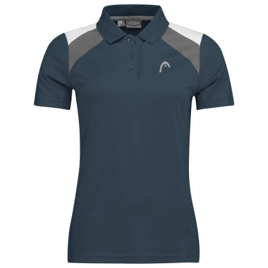 Head Tennis Polo Club 22 Tech (Moisture Transfer Microfiber Technology) navy blue Ladies