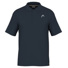 Head Tennis Polo Performance 2024 (Polyester Jacquard, quick-drying) navy blue Men