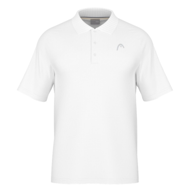 Head Tennis Polo Performance 2024 (Polyester Jacquard, quick-drying) white Men