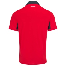 Head Tennis Polo Slice 2023 (modern, breathable) red Men