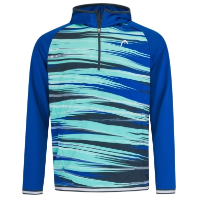 Head Hoodie with Hood Topspin (100% Polyester) royal blue/turquoise Men's