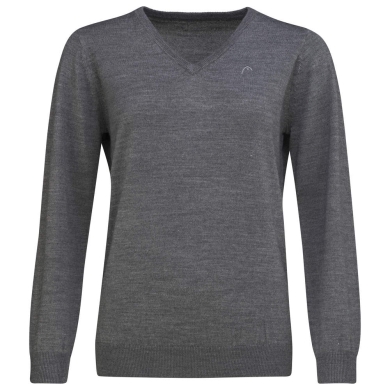 Head Pullover V-Neck (Merino Wool) grey Women