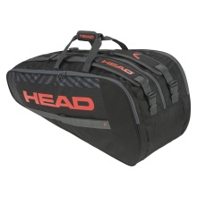 Head Tennis Racketbag Base Racquet Bag L (Racket bag, 3 main compartments) 2024 black/orange 9-pack