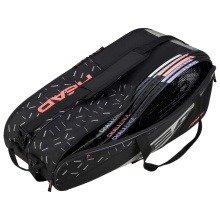 Head Tennis Racketbag Team Racquet Bag L (Racket bag, 2 main compartments) 2024 black/gray 9-pack