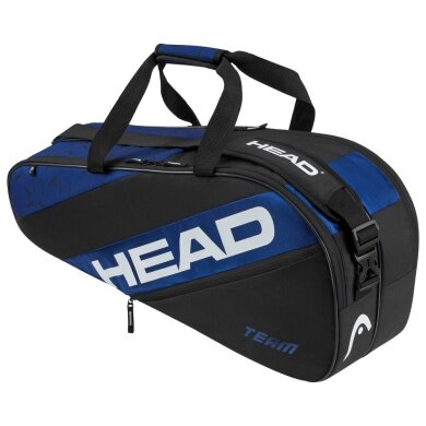 Head Tennis Racketbag Team Racquet Bag M (Racket bag, 2 main compartments) 2024 blue/black 6-pack