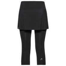 Head Tennis Skirt (Skirt + 3/4 Tights) Club Black Ladies