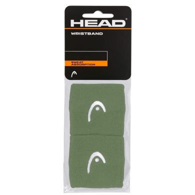 Head Sweatband Wrist Logo green - 2 pieces