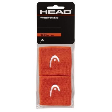 Head Sweatband Wrist Logo orange - 2 pieces